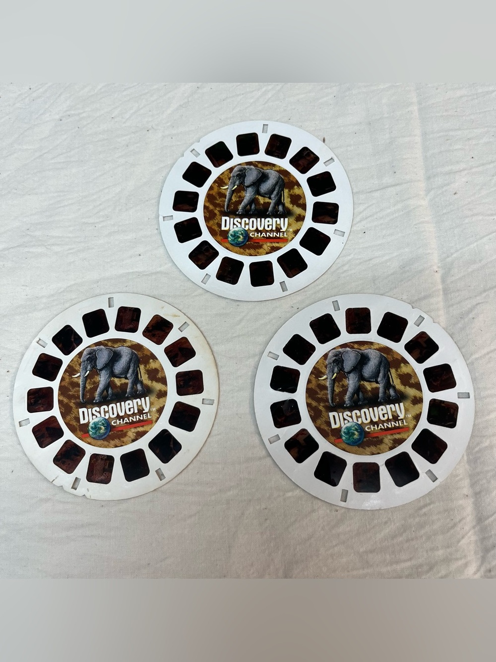 View-Master 34717 Discovery Channel On Safari 3 Reel Set Elephants Grasslands
